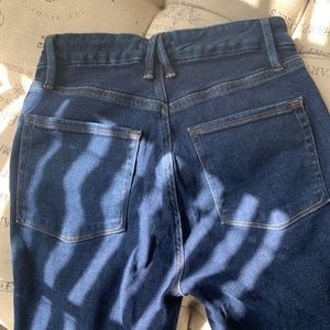 Good American-good waist cross-over skinny jeans